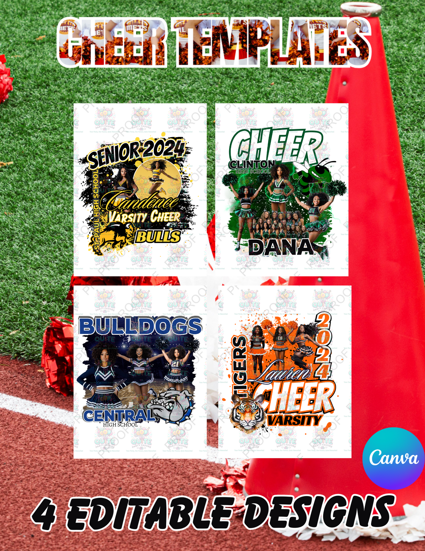 Cheer Editable Template Bundle