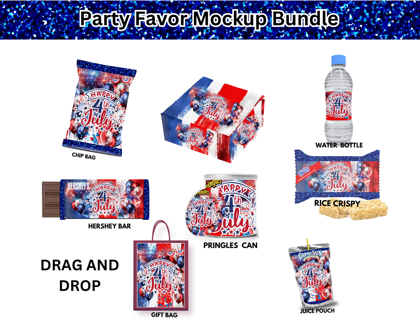 🇺🇸 4th of July Party Favor Template: Celebrate Independence Day in Style! 🇺🇸