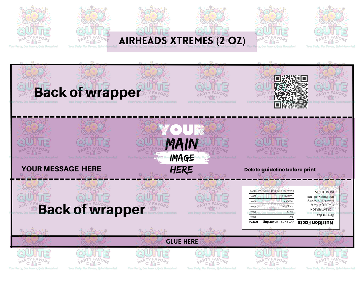 Airheads Xtreme Wrapper Template