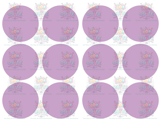 Circle Cupcake Toppers Templates