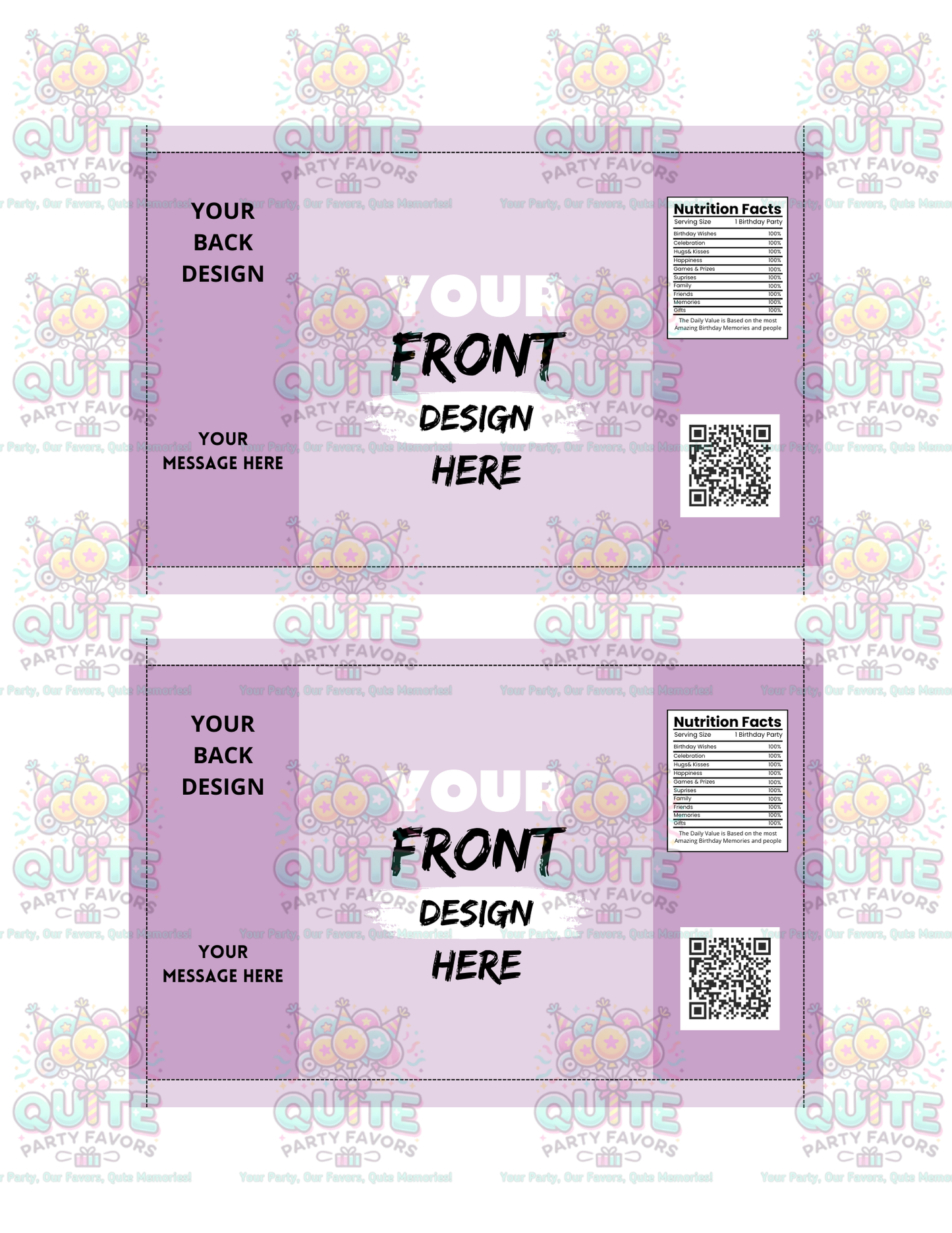 Fruit Snack Wrapper Template