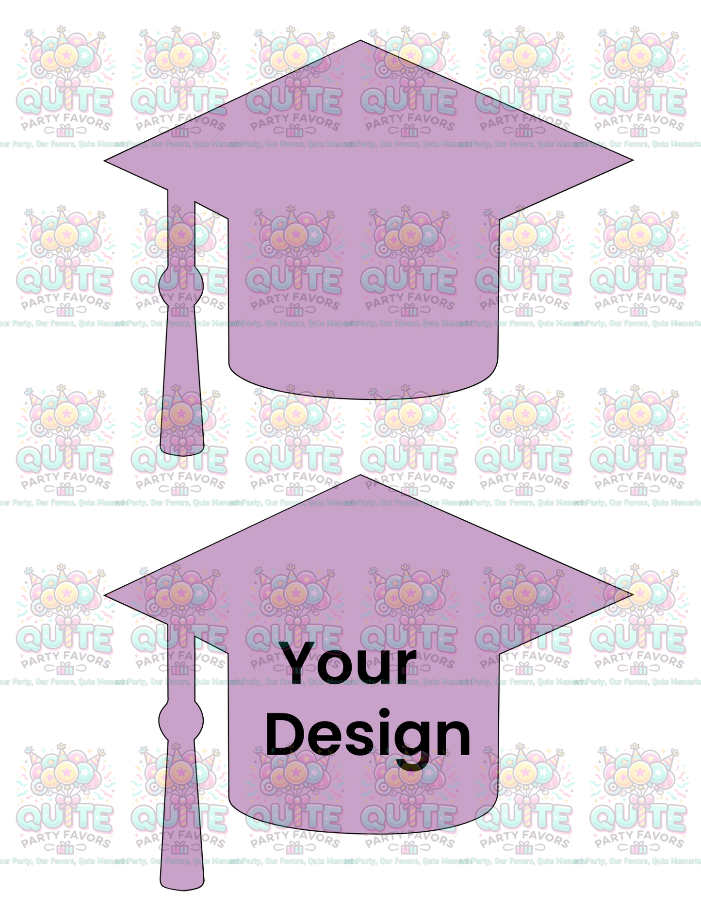 Graduation Paddle Fans Template