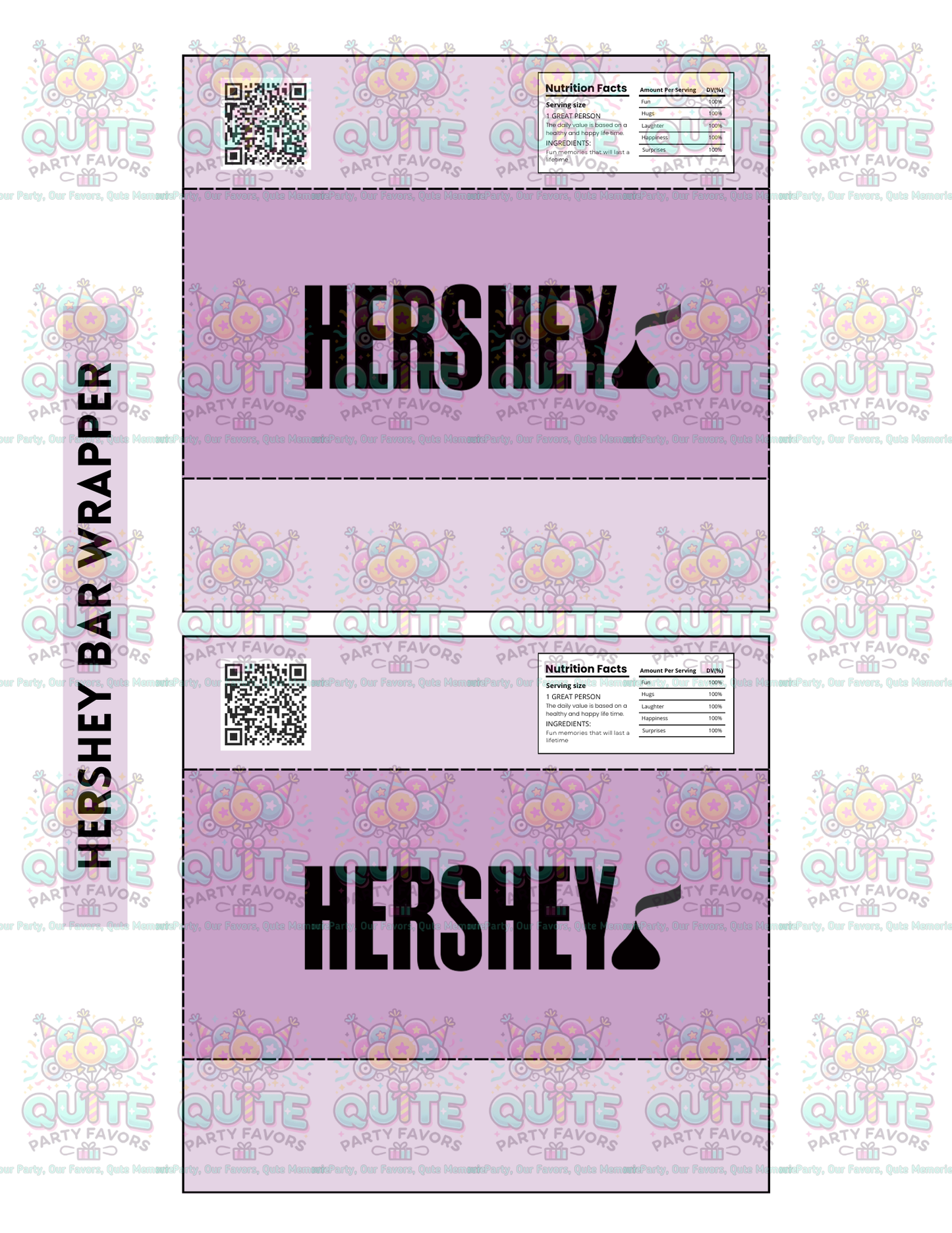 Hershey Bar Wrapper Template