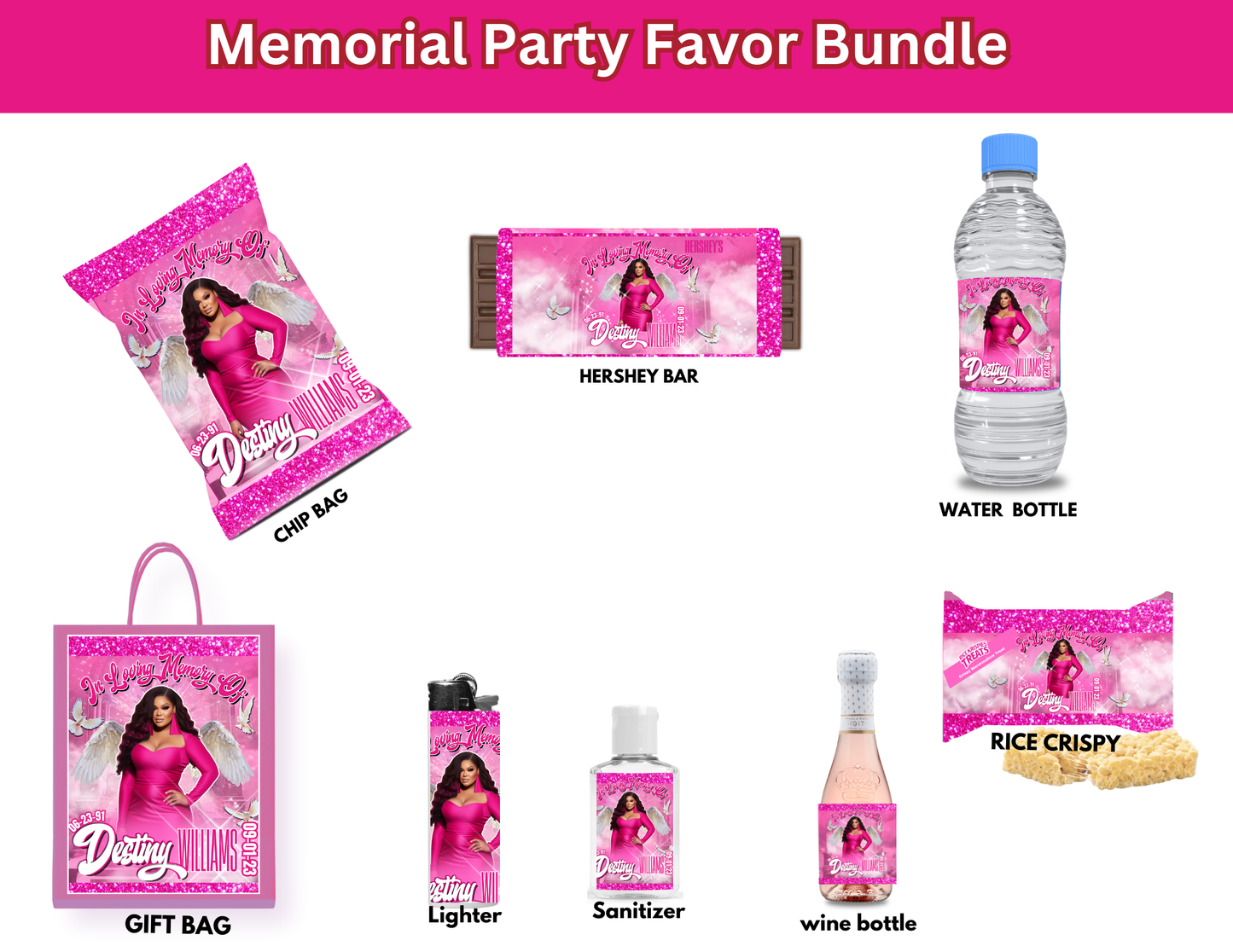 🕊️ Memorial Party Favor Template: Cherish and Celebrate the Memory of Your Loved Ones 🕊️