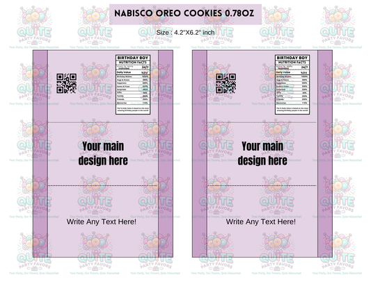 Nabisco Oreo Cookies Template