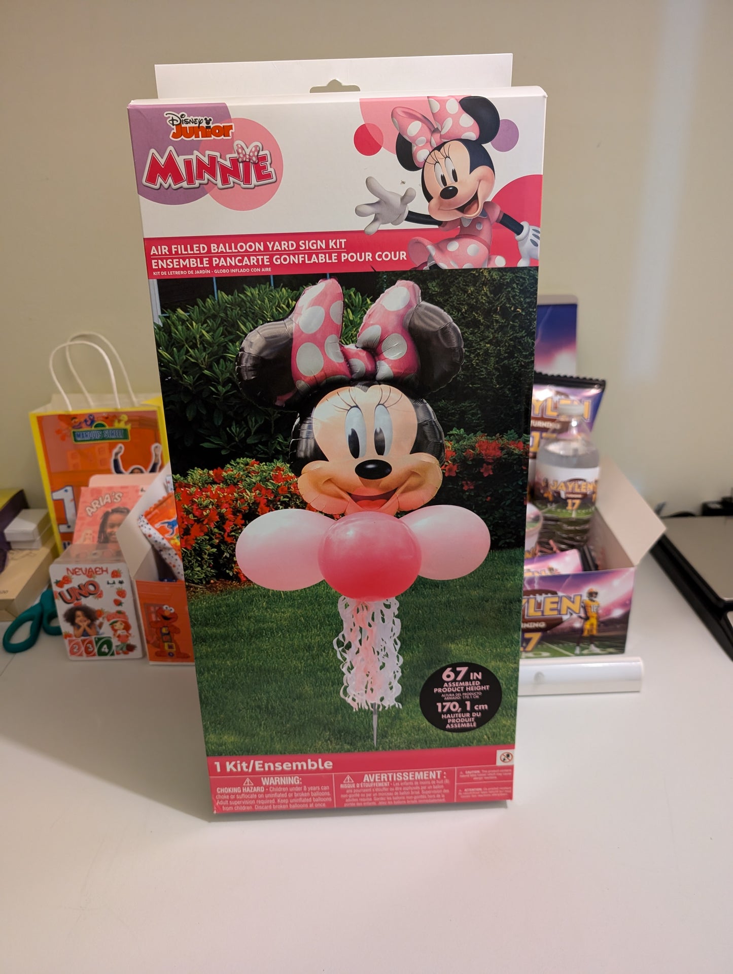 Minnie Mouse Jumbo Latex Balloon Yard Sign Kit