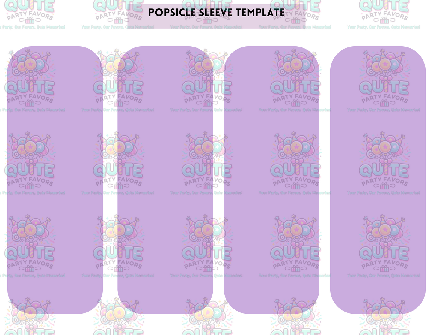 Popsicle Sleeve Template