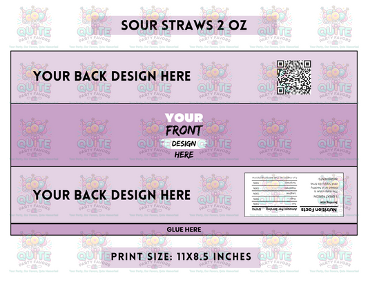 Sour Straws Template