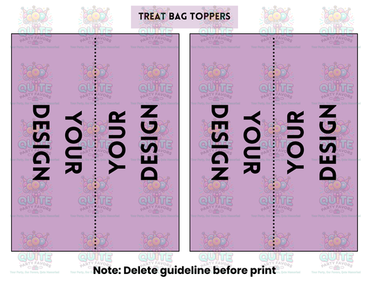 Treat Bag Toppers Template