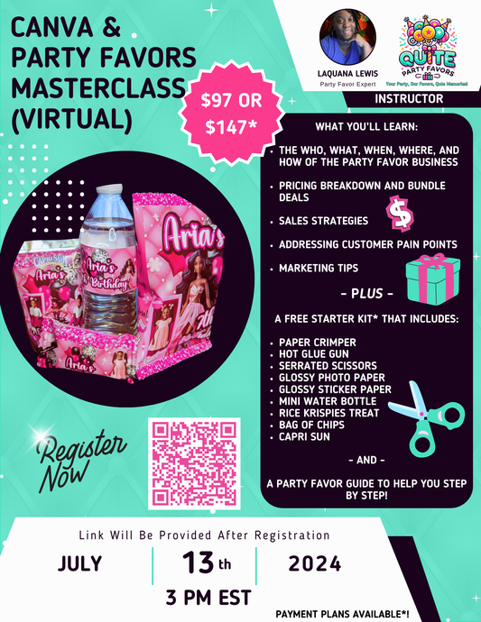 Canva & Party Favors Masterclass (Replay)